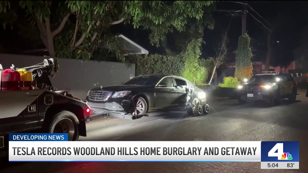 Tesla records home burglary in Woodland Hills – NBC Los Angeles