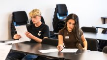 BURBANK, CALIFORNIA - JULY 15: The Ashes to Films Youth Filmmakers Program in session at New York Film Academy in Burbank, CA on July 15, 2025. (Photo by Matt Harbicht @mattharbicht for Ashes to Films)