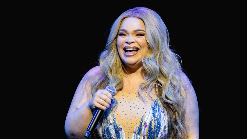 Trisha Paytas performs onstage during “The Eras of Trish Tour” at ACL Live at the Moody Theater on May 18, 2025 in Austin, Texas.