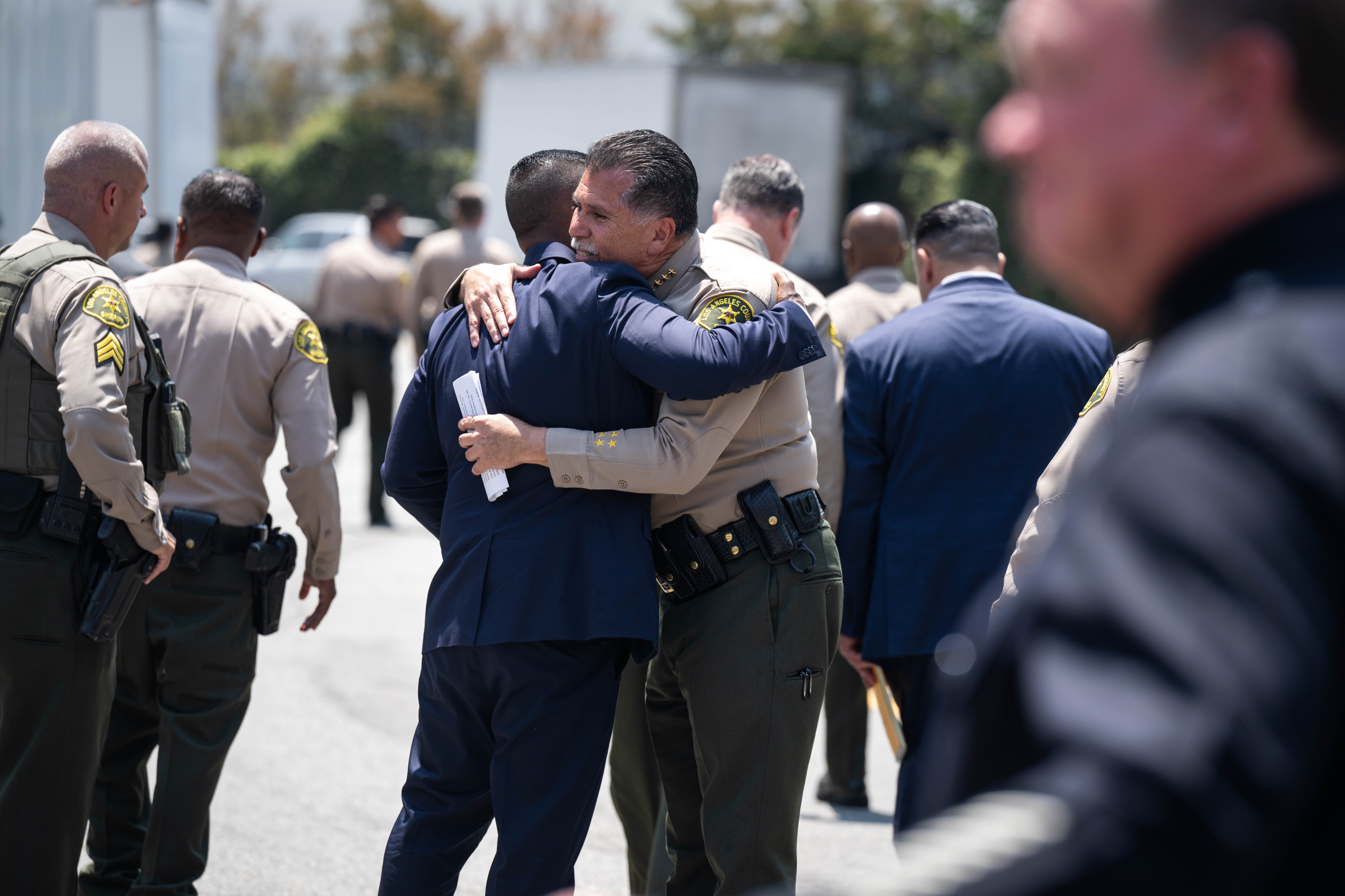 Somber moments from procession for 3 fallen LASD deputies – NBC Los Angeles