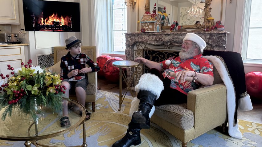 Santa at the Plaza Hotel