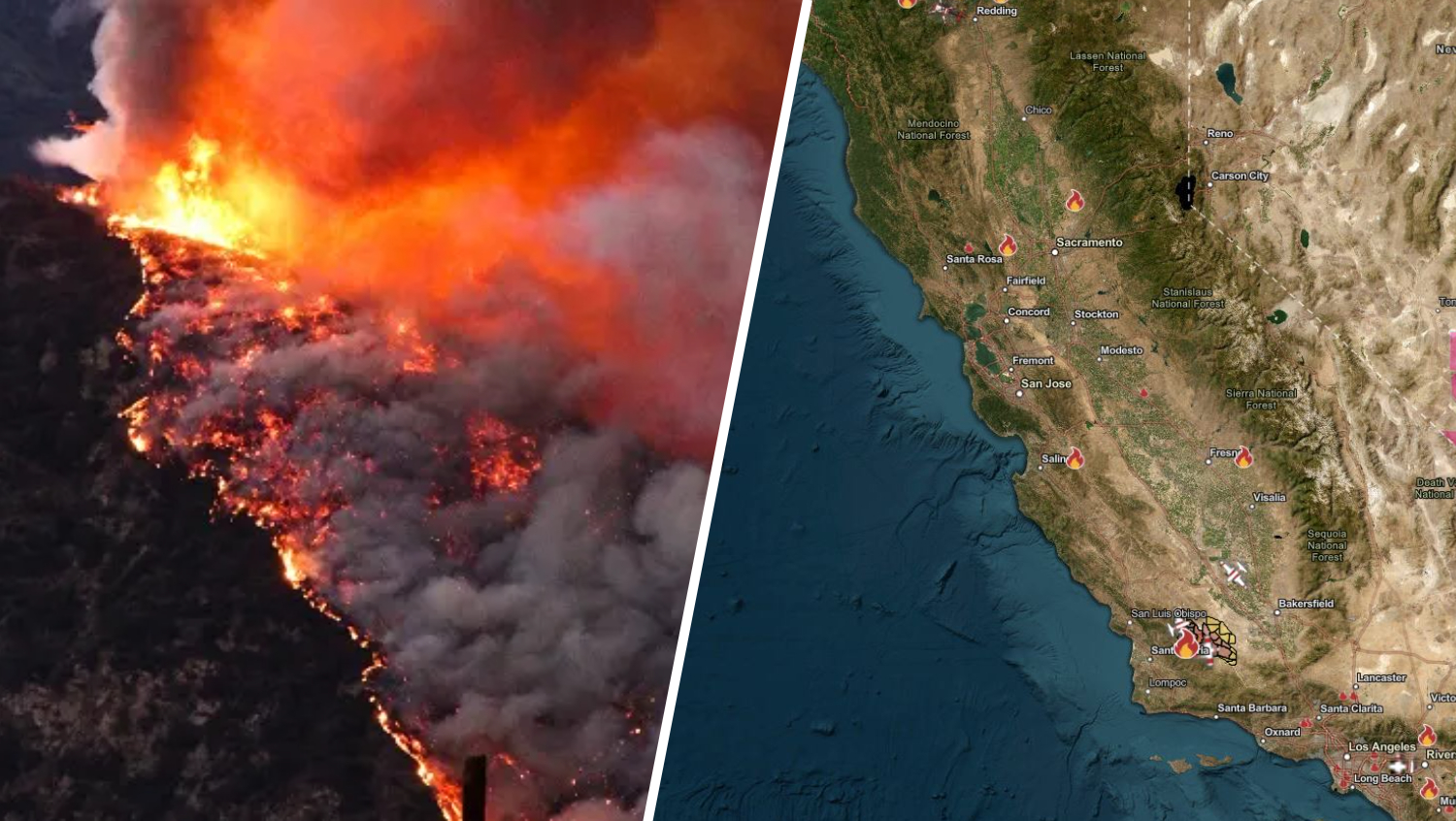 Map See Where California Wildfires Are Burning NBC Los Angeles Madre Fire Map California Wildfires July 4 2025 