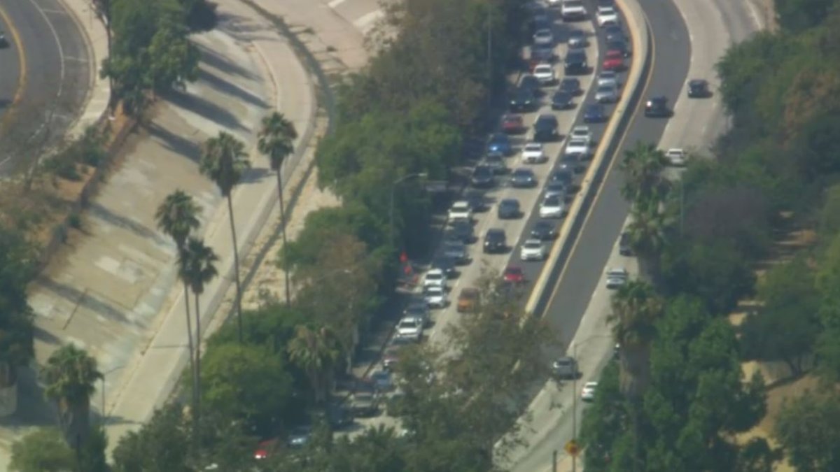 110 Freeway lanes closed due to police activity in Highland Park – NBC Los Angeles