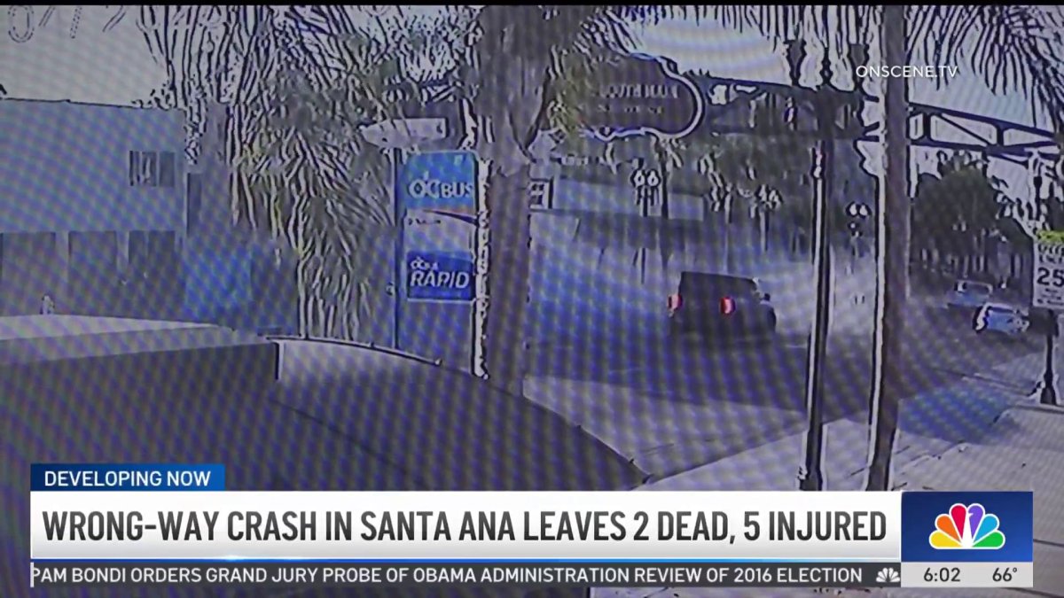 Wrong-way crash in Santa Ana leaves 2 dead, 5 injured – NBC Los Angeles