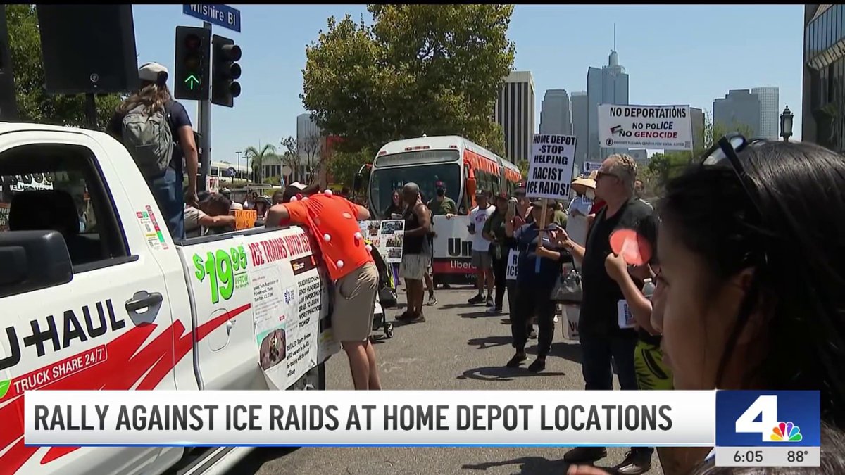 Rally against ICE raids at Home Depot locations in SoCal – NBC Los Angeles