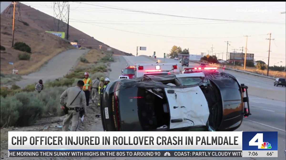 CHP officer injured in rollover crash in Palmdale – NBC Los Angeles