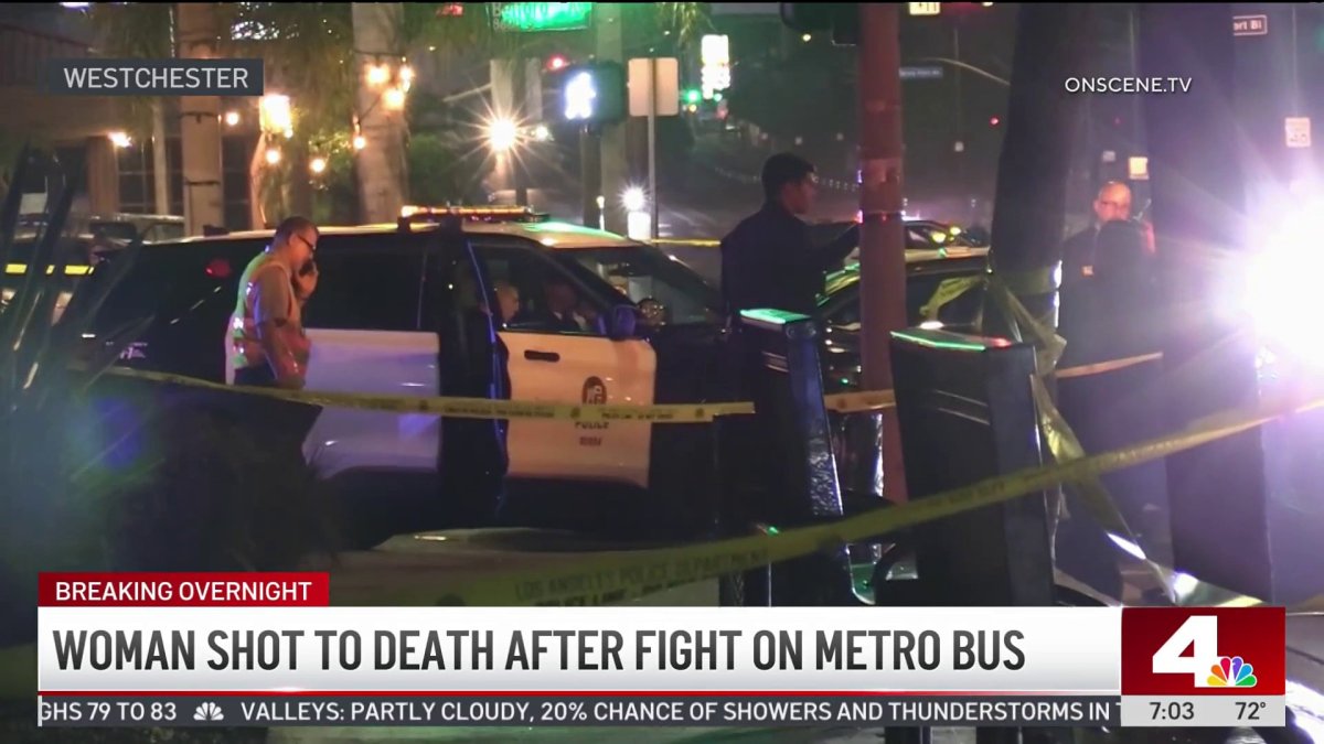 Woman shot and killed after fight on Metro bus – NBC Los Angeles