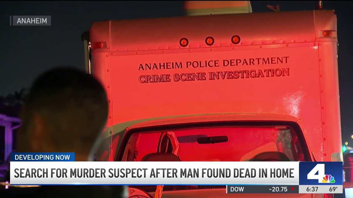 Search for murder suspect after man found dead in home – NBC Los Angeles