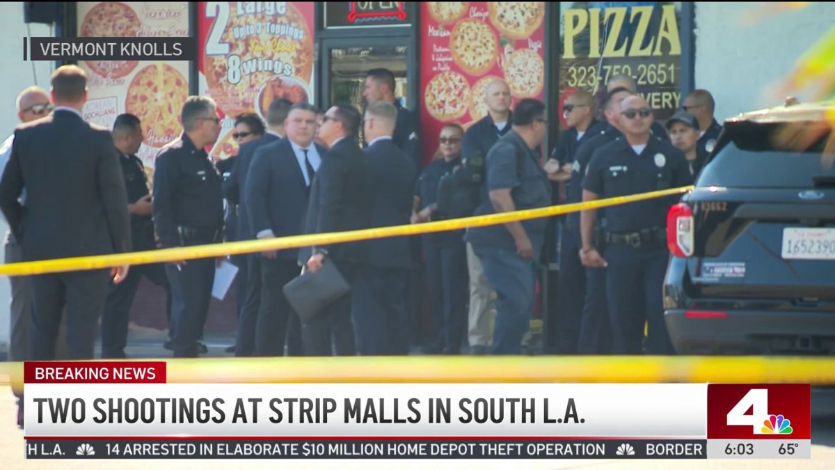 Deadly shooting at strip mall in South LA – NBC Los Angeles