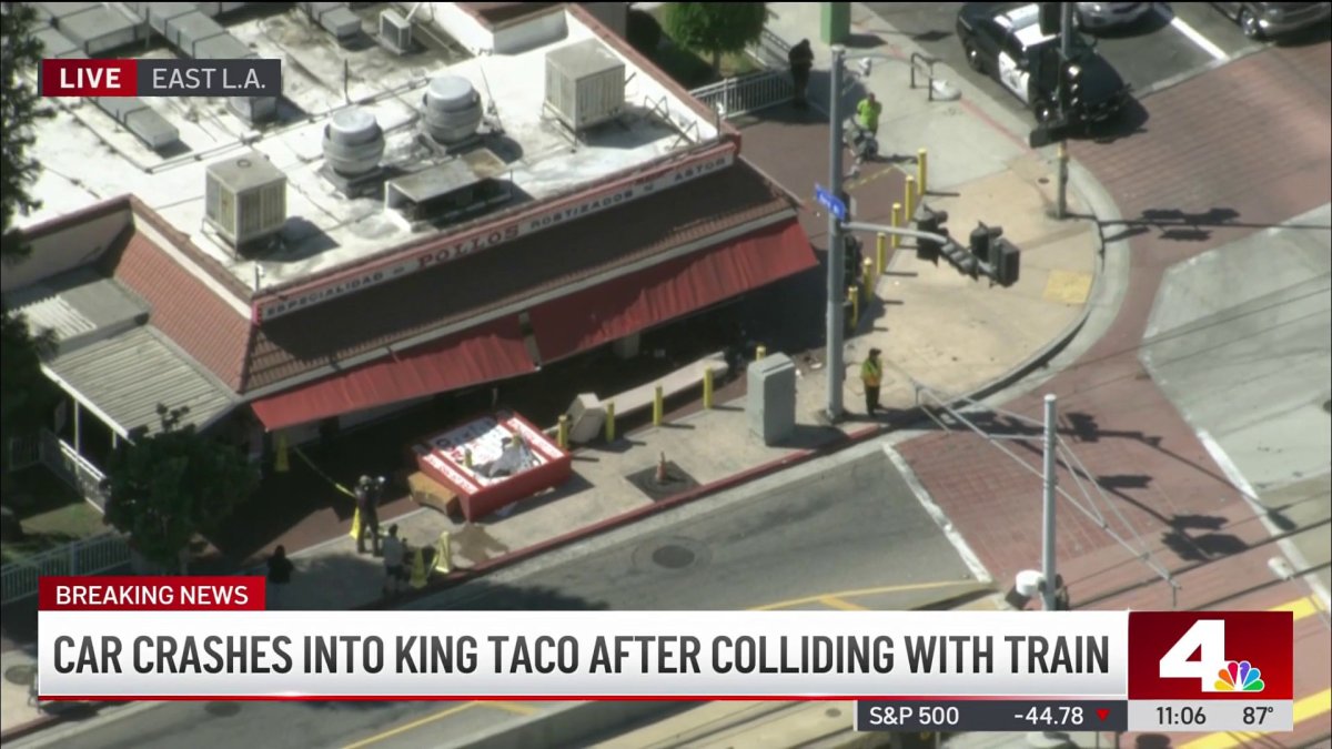 Car crashes into King Taco in East LA – NBC Los Angeles
