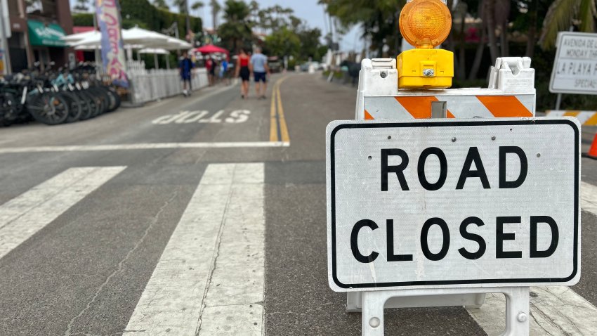 This section of Avenida de la Playa in La Jolla Shores is now closed permanently to car traffic, La Jolla, CA, August 9, 2025.