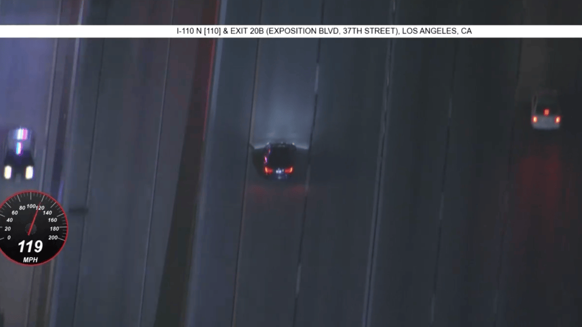 Police chase vehicle in the Los Angeles area – NBC Los Angeles
