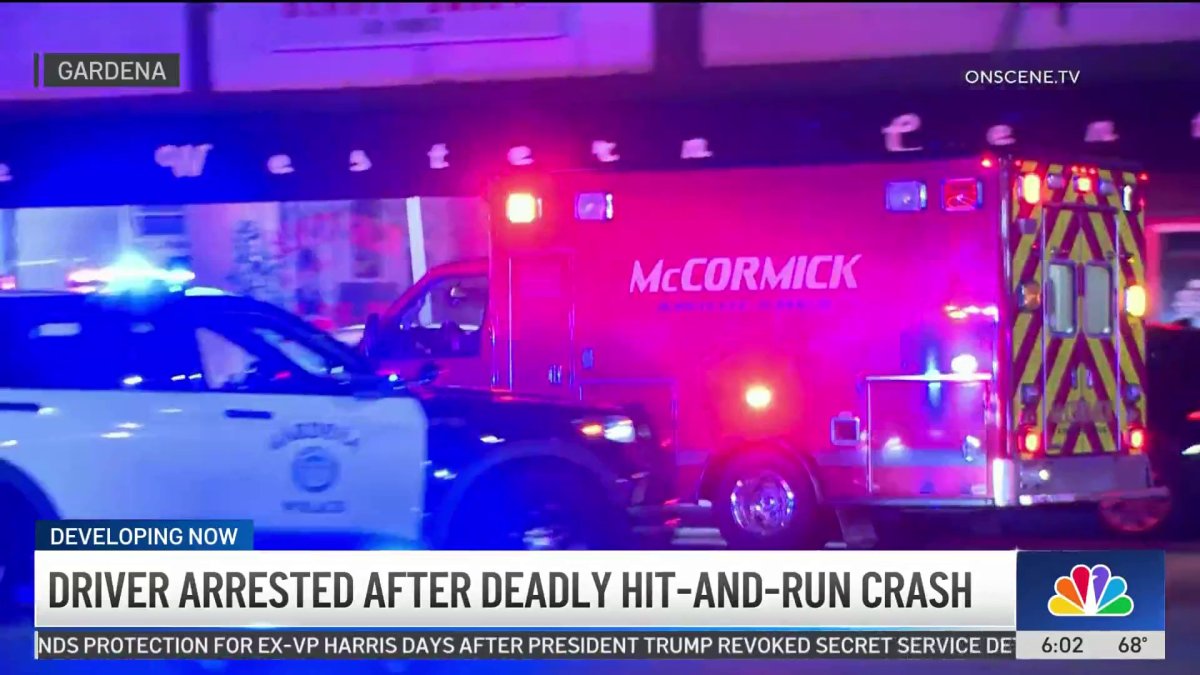 Driver arrested after deadly hit-and-run crash in Gardena – NBC Los Angeles