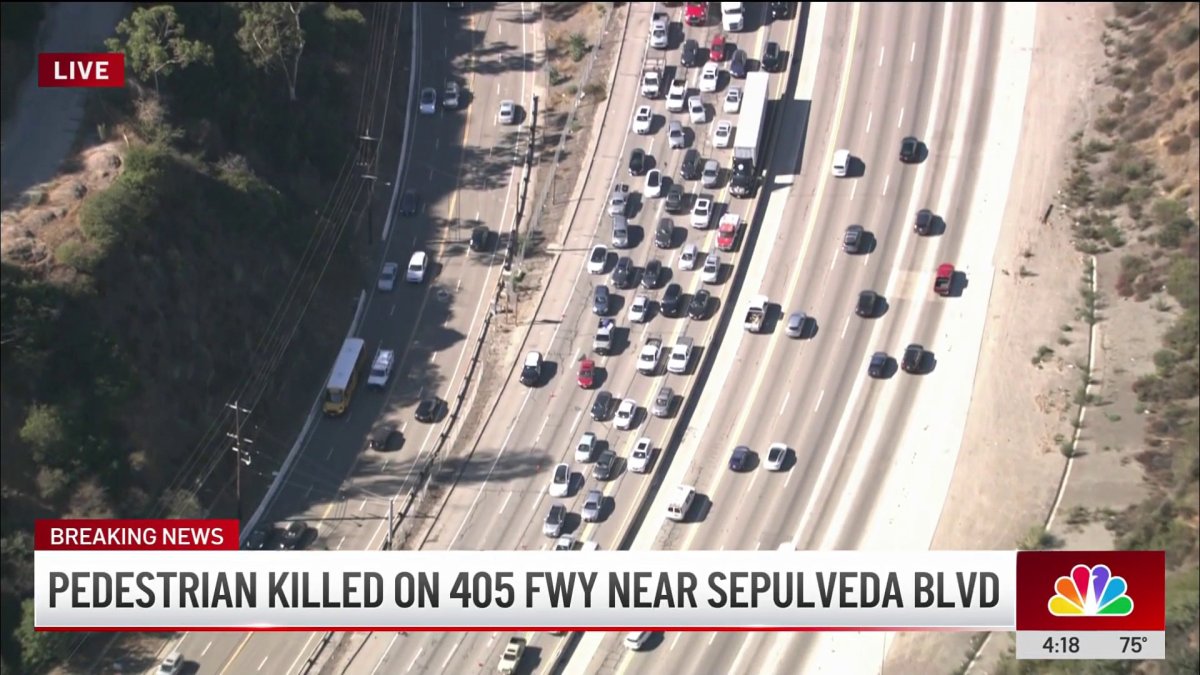 405 Freeway near Sepulveda on standstill after collision – NBC Los Angeles