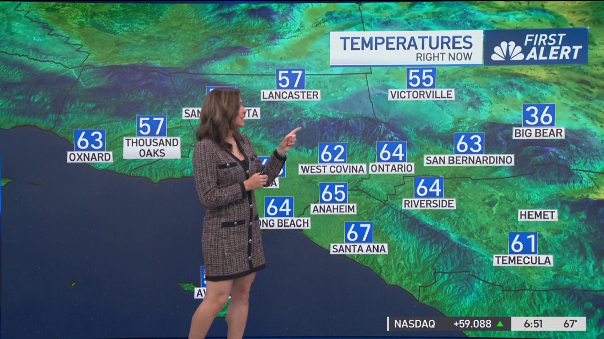 First Alert Forecast: Below normal temperatures – NBC Los Angeles