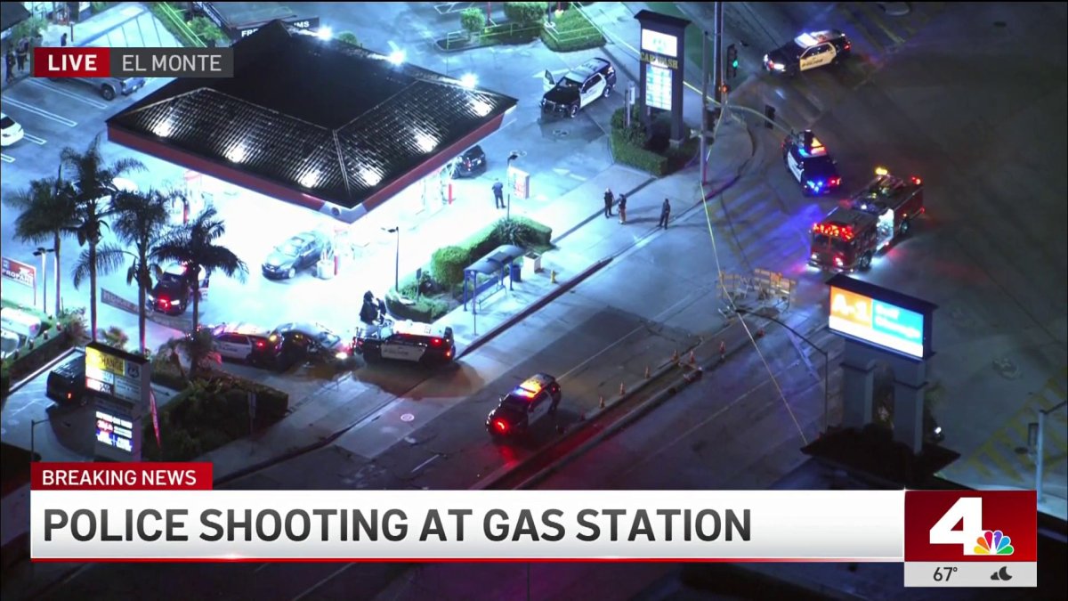 Police shooting at gas station in El Monte – NBC Los Angeles