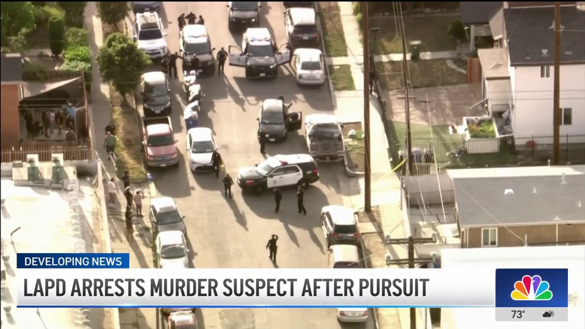 Murder suspect arrested after 1-hour-long pursuit – NBC Los Angeles