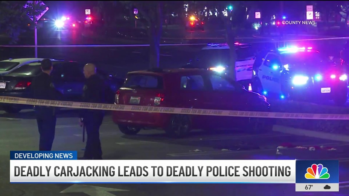 Deadly carjacking leads to fatal police shooting in OC – NBC Los Angeles