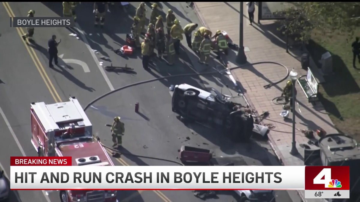 1 killed, 3 injured after violent hit-and-run crash in Boyle Heights ...