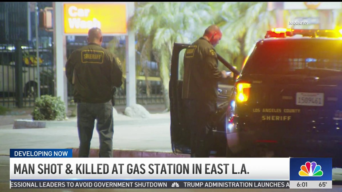 Man shot and killed at gas station in East LA – NBC Los Angeles