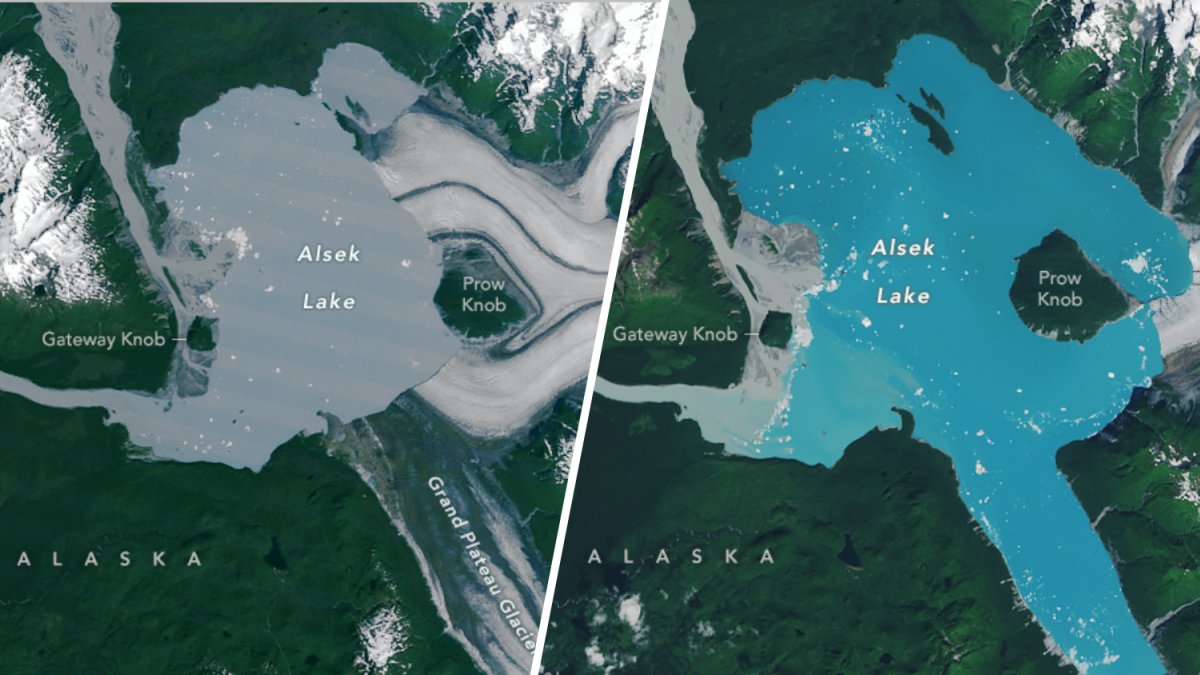溶ける氷河はアラスカに新しい島を作ります –  NBCロサンゼルス