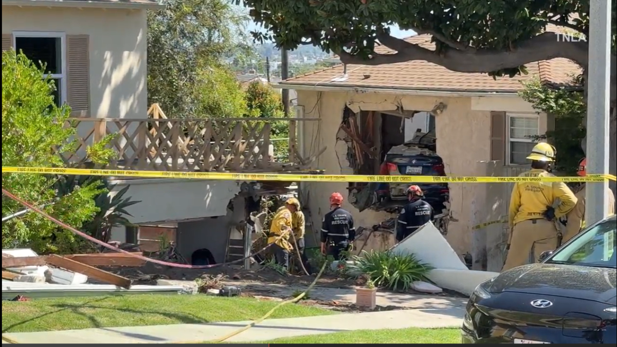 BMW crashes into 2 homes in View Park  NBC Los Angeles