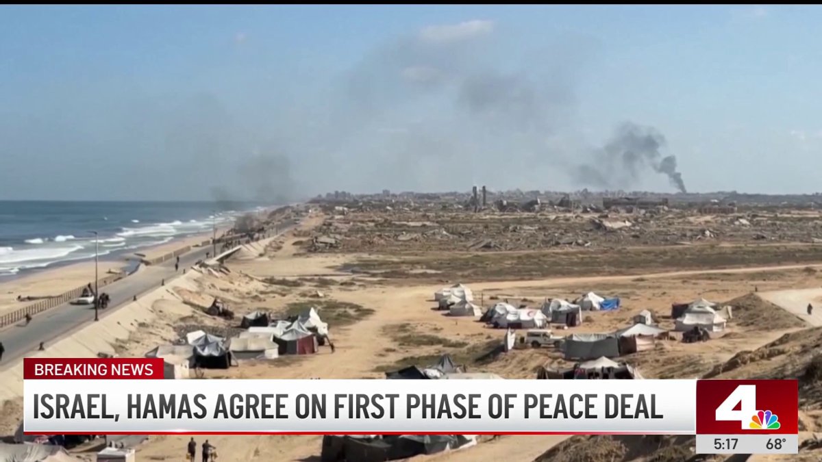 Israel and Hamas agree on first phase of peace deal – NBC Los Angeles