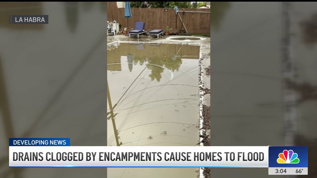 Clogged storm drains in La Habra floods properties – NBC Los Angeles