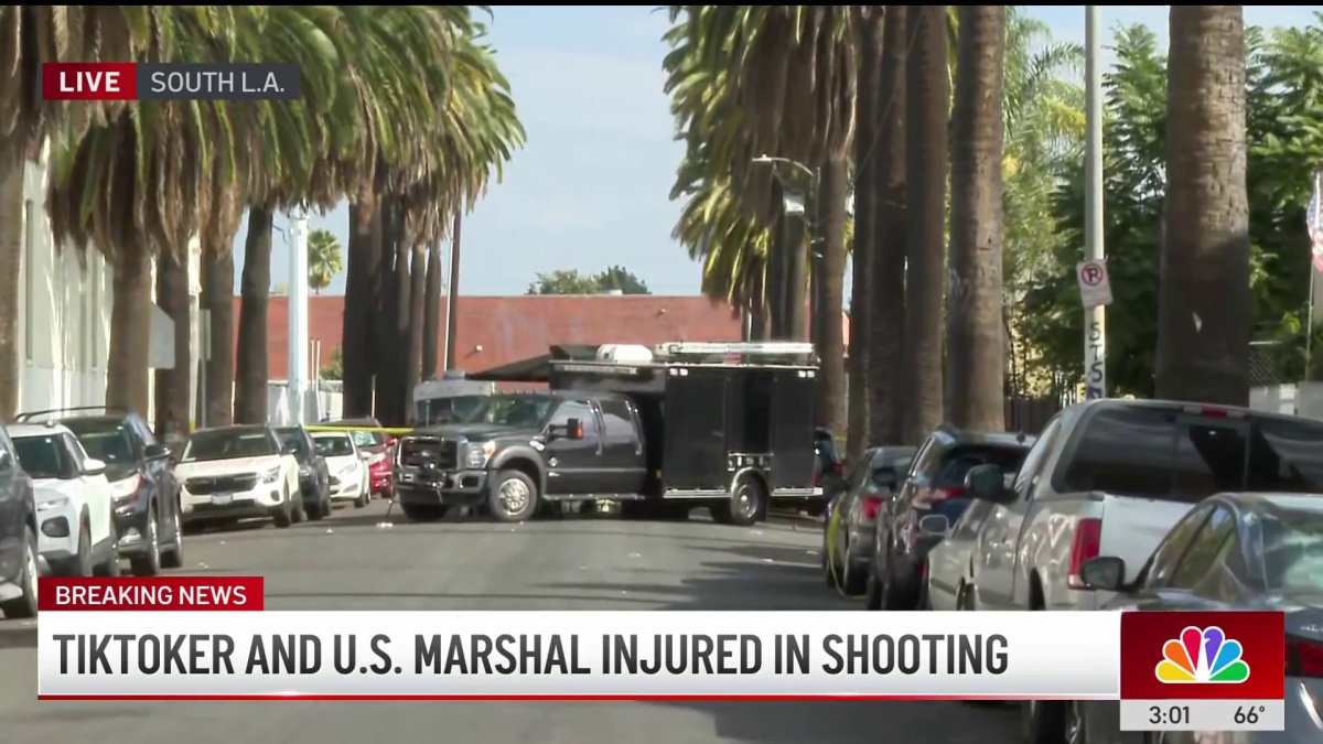 TikToker and deputy US Marshal injured in South LA shooting – NBC Los ...