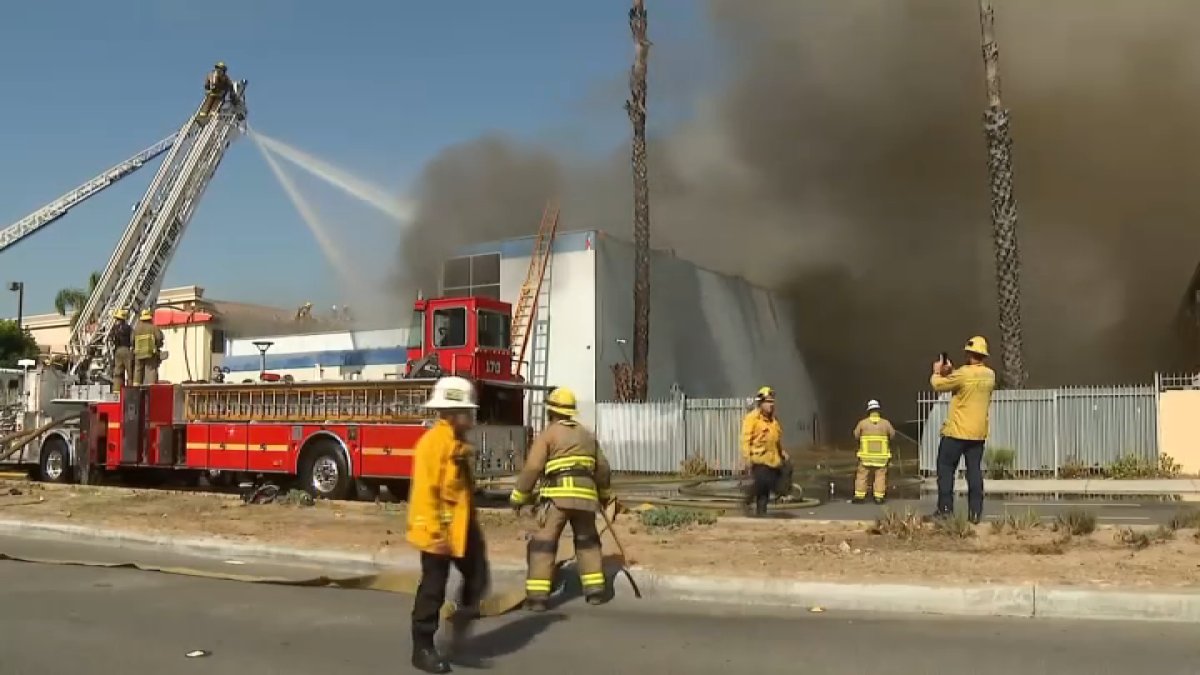 Bags of marijuana pulled out from burning building in Inglewood – NBC ...