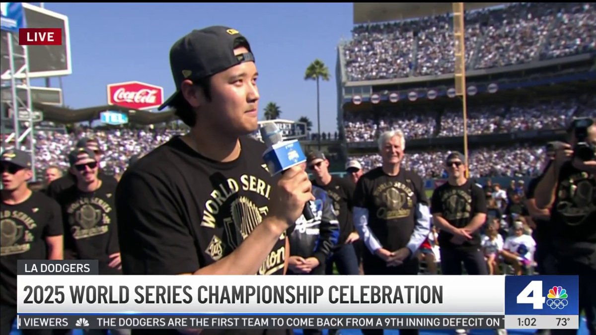 Dodgers Win Back-to-Back World Series Titles; Shohei Ohtani Delivers English Speech at Los Angeles Parade