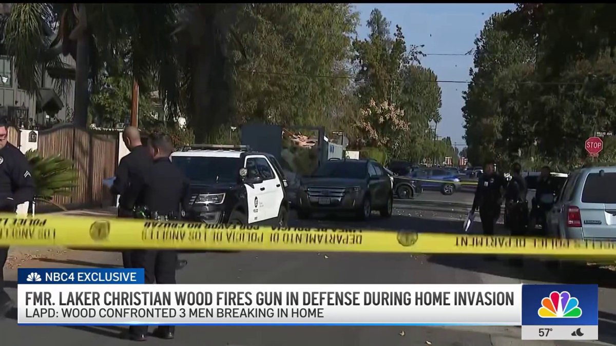 Former Laker Christian Wood fires gun during Sherman Oaks home invasion ...