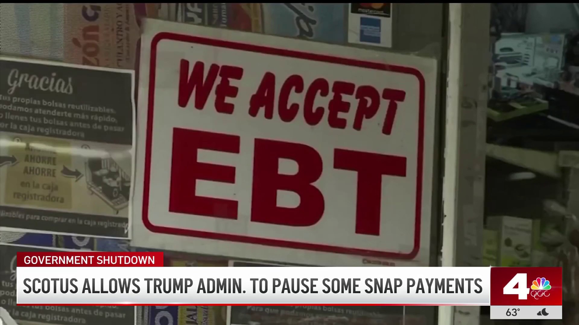 nbclosangeles.com - SCOTUS allows Trump administration to pause some SNAP payments