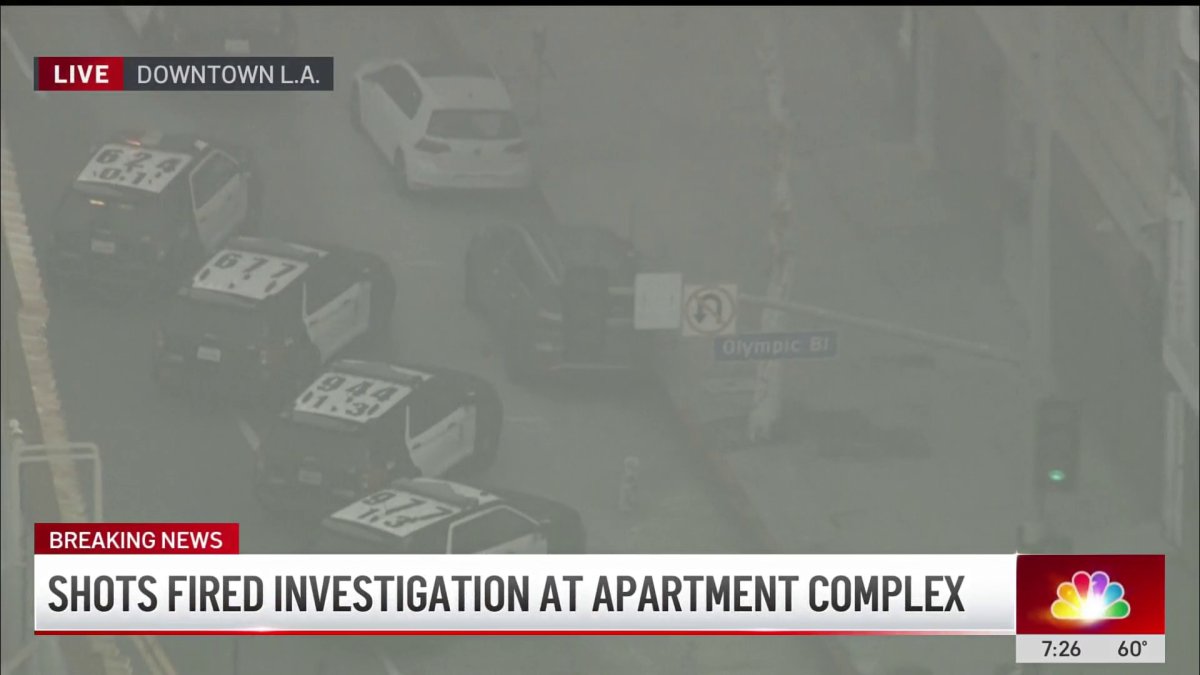 Shots fired investigation at downtown LA apartment complex – NBC Los ...