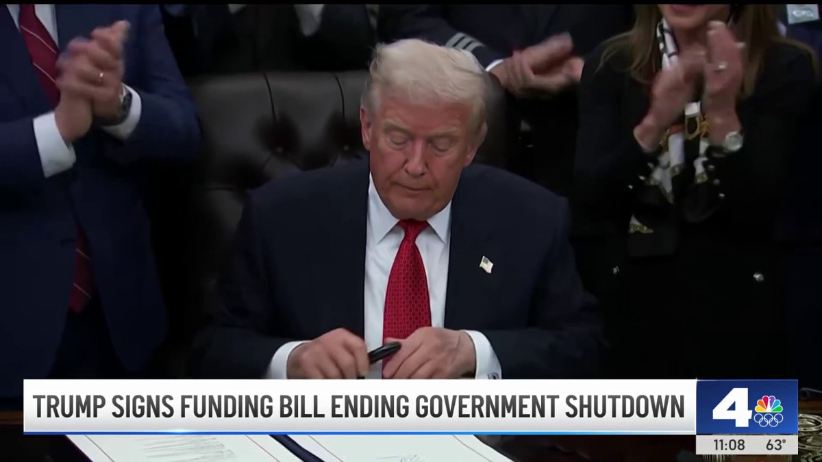 Trump signs funding bill ending the longest government shutdown in ...