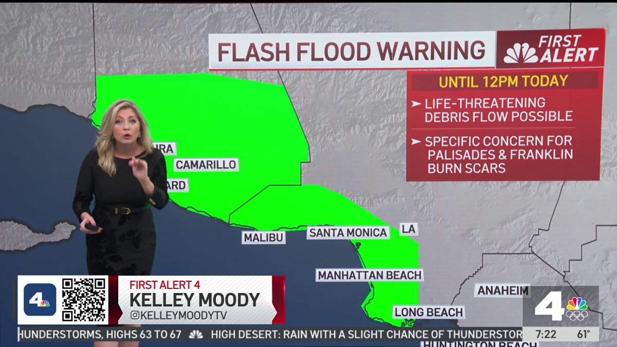 First Alert Forecast: Flash flood warnings in LA County – NBC Los Angeles