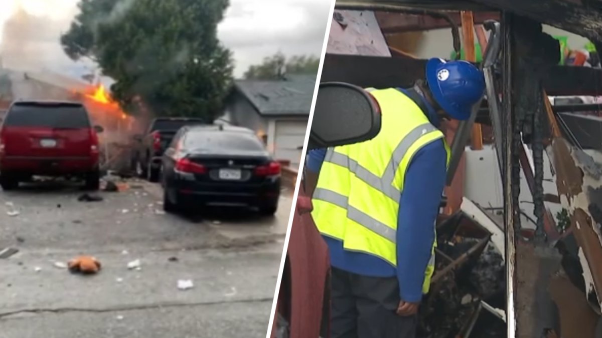 Witnesses described a chaotic scene in Chino Hills after an explosion tore apart a house and left debris scattered in the street.