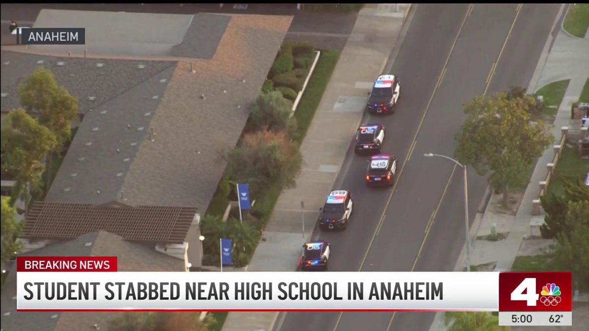Student stabbed near Anaheim school – NBC Los Angeles
