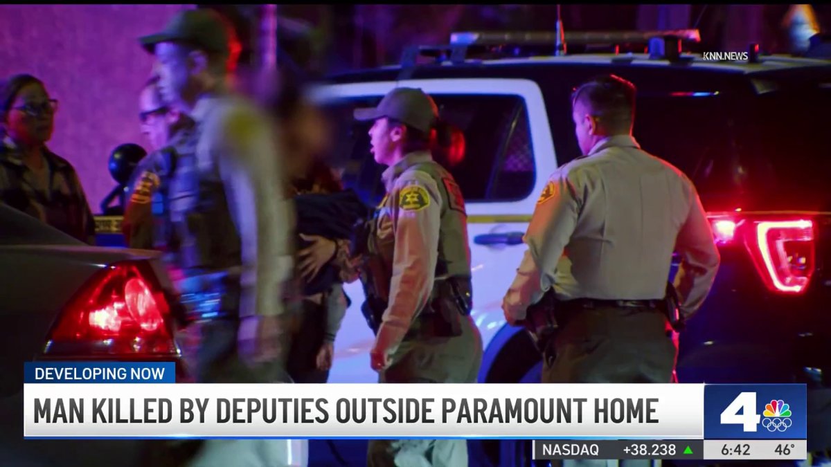 Deputies shot and killed armed man outside Paramount home – NBC Los Angeles