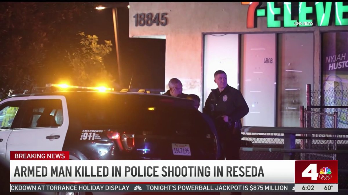 Armed man killed in police shooting in Reseda – NBC Los Angeles