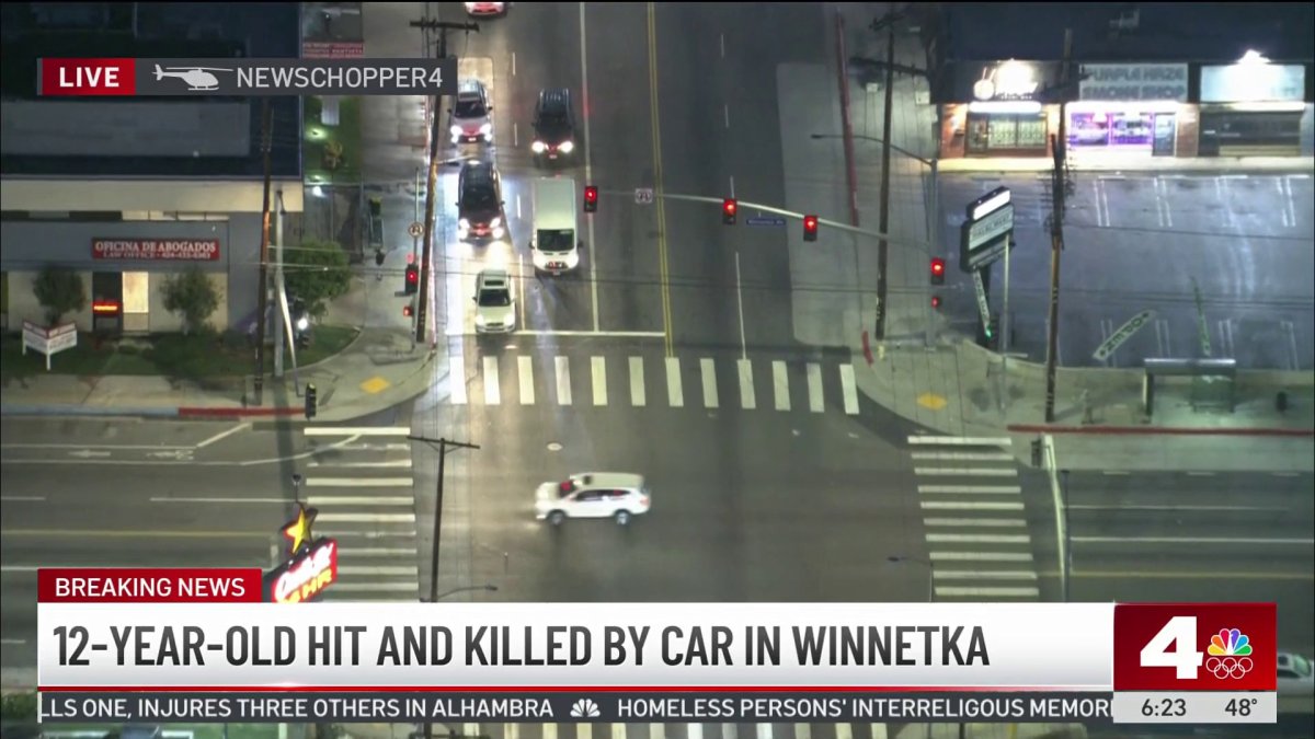 12-year-old hit and killed by car in Winnetka – NBC Los Angeles