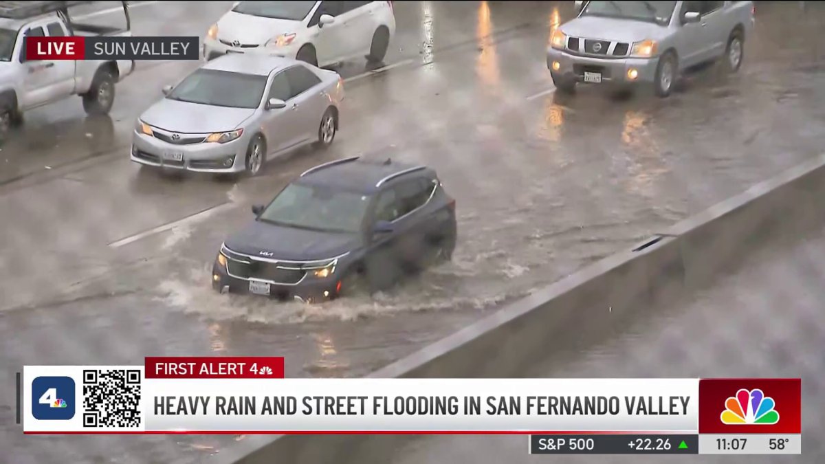 Xmas storm: flooded freeways, mudflows across SoCal – NBC Los Angeles