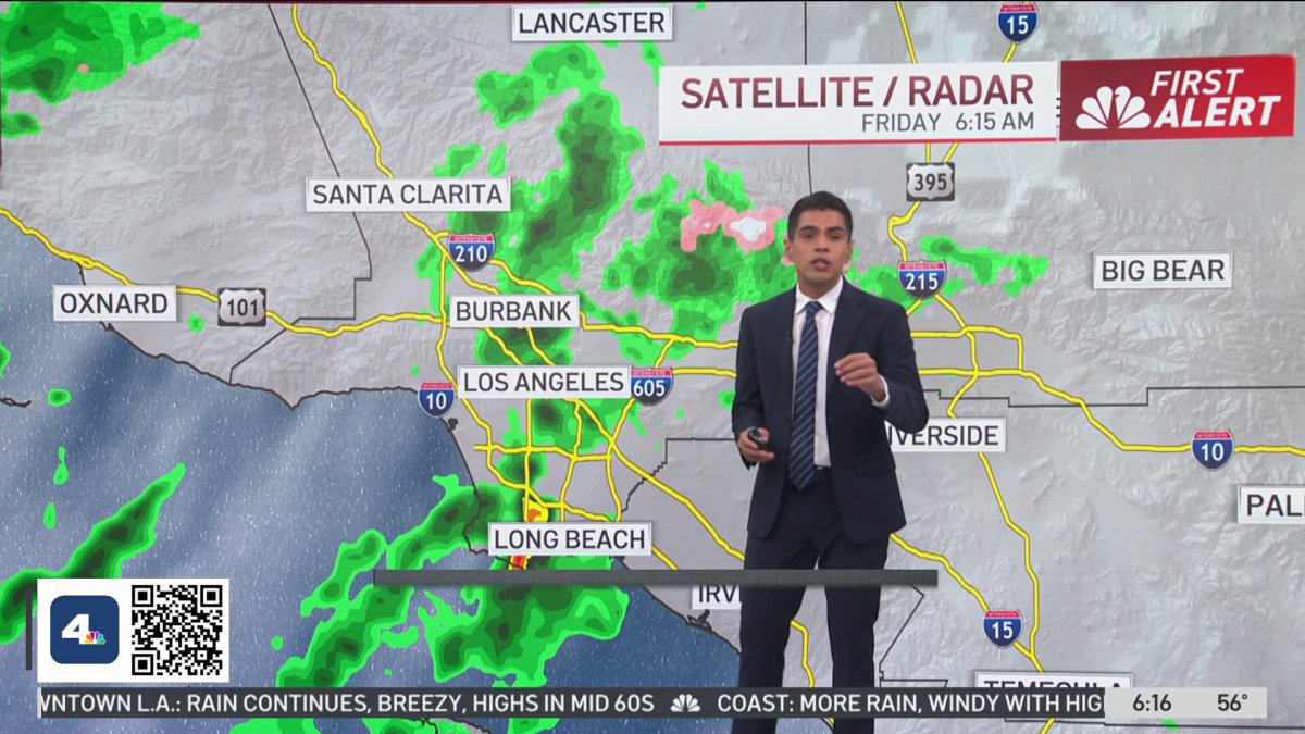 First Alert Forecast: Friday storm update – NBC Los Angeles