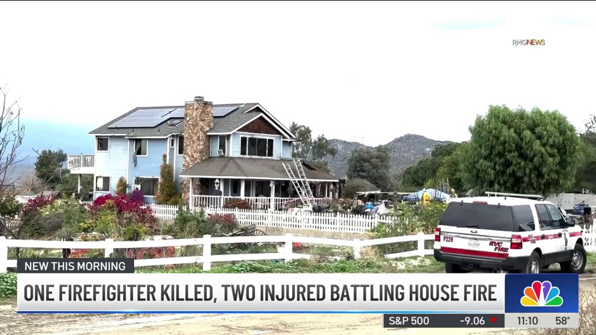 Firefighter killed, 2 injured in Riverside County house fire – NBC Los ...