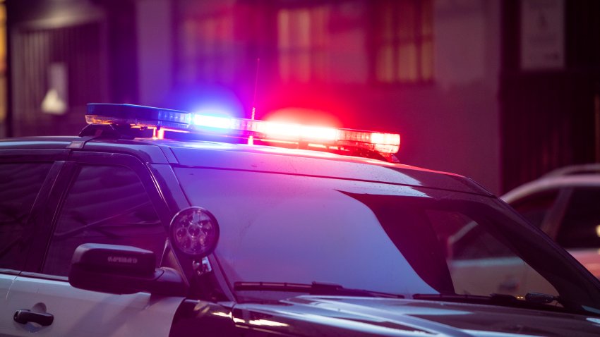 High quality stock photo of a police siren light on the street in San Francisco.