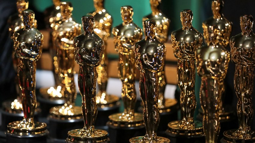 Oscar statuettes are seen backstage during the 95th Annual Academy Awards on March 12, 2023 in Hollywood, California.