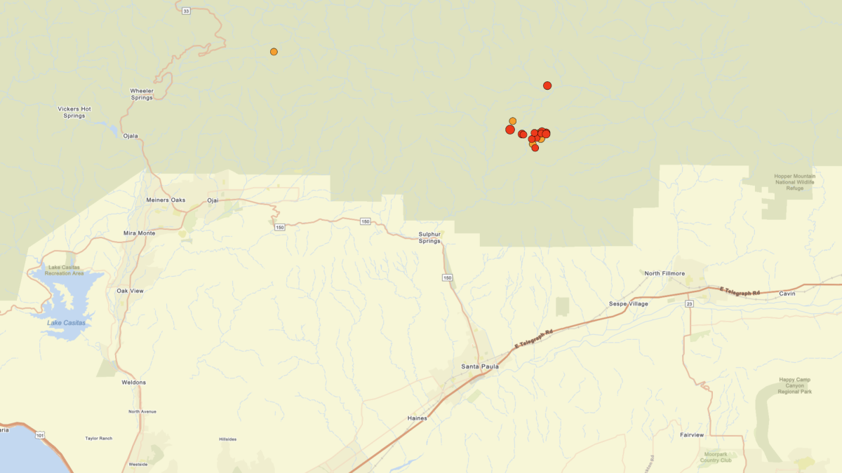 Small earthquakes reported near Fillmore in Ventura County