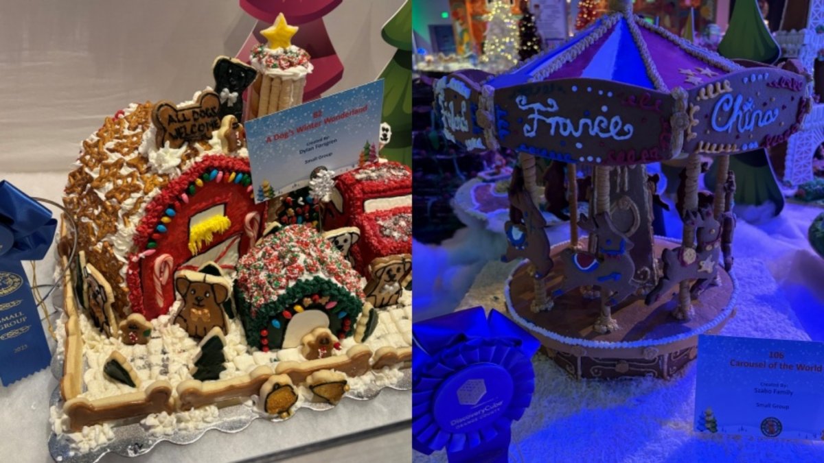 End 2025 on a sweet note: Peruse a pair of creative gingerbread house ...