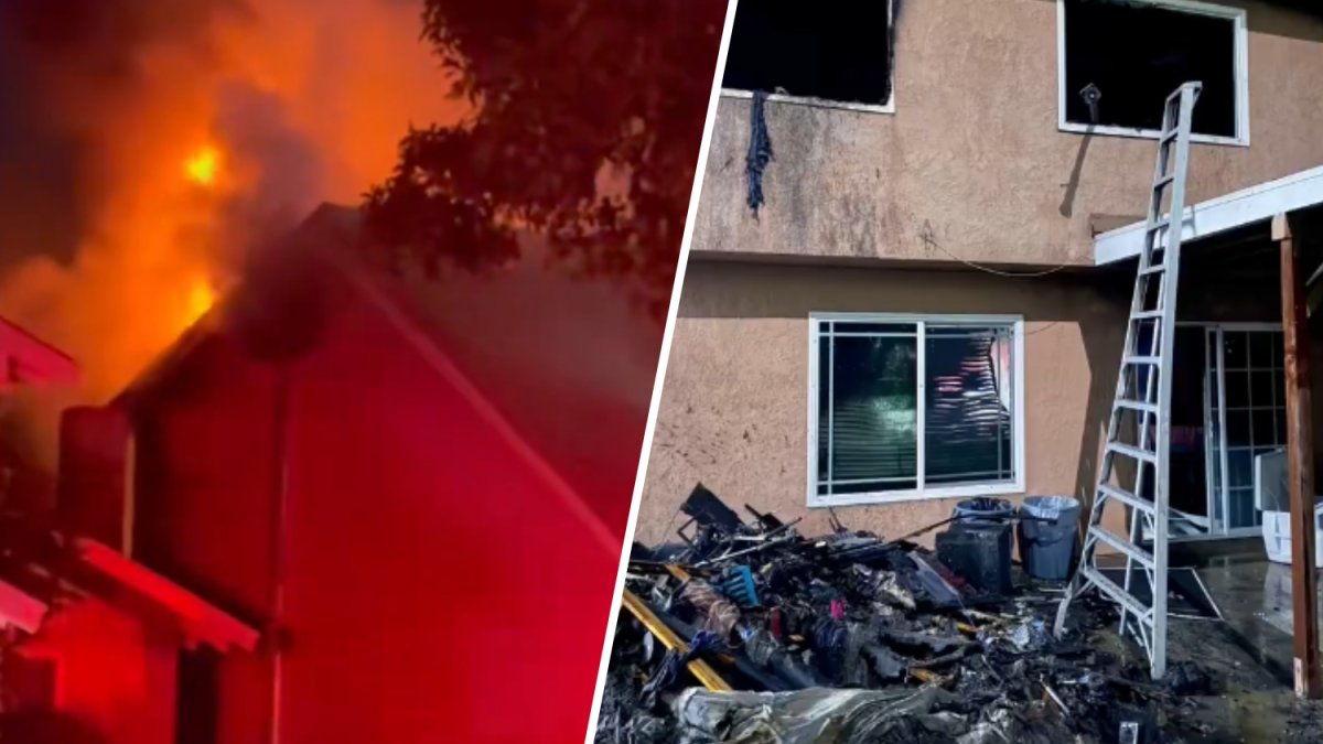 A Santa Ana father was hailed as a hero after he rescued his family and their roommate from a burning home, fire officials said Friday. Video from the Orange...