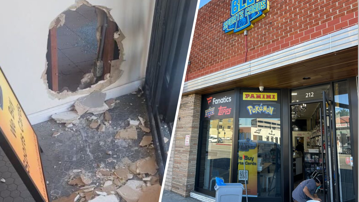 This is the third card shop in the San Fernando Valley to be burglarized in the last two weeks.